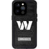 NFL Washington Commanders Black and White iPhone 15 Pro Waterproof Case